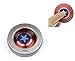 Premium Anti-Anxiety 360 Spinner Fidget Toy Captain America's Shield Design Helps Focusing Best Quality EDC for Kids & Adults Stress Reducer Relieves ADHD Anxiety Boredom Ceramic Cube Bearing
