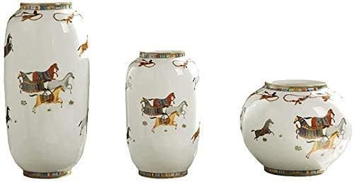 クリエイティブシンプルな花瓶セラミッククラシックコレクションオーナメント手作りガラス工芸水耕植物重いテーブル