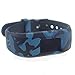 Camouflage Silicone Bracelet Wristband Universal Soft Waterproof Strap Replacement Fitness Bands for Garmin Vivofit3/Vivofit JR/JR2 (Camouflage Blue)