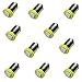 PA LED 10PCS #1893#44#47#756#1847 BA9S 1SMD LED Bayonet Pinball Machine Light Bulb Yellow(Amber)-6.3V