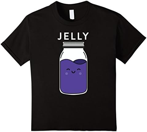 unisex-child Peanut Butter Jelly Matching BFF Best Friend T Shirts Tees 8 Black