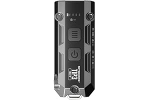 NITECORE TIP3 MCT UHE 720 Lumen USB Rechargeable EDC Keychain Flashlight (Classic Black)