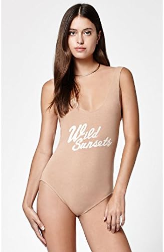 La Hearts Womens Graphic Low Back Bodysuit