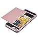 JZTECH iPhone 7 Plus Case Impact Resistant Card Slot Holder Skin Cover Wallet Bumper Dual Layer TPU Soft Rugged Shockproof Durable Shell +Anti Explosion Screen Protector Stylus Rose Gold