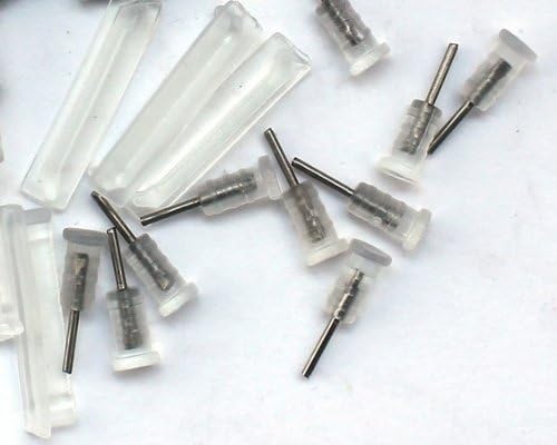 50 Pairs iPhone 4 / 4G / iPad / iPhone 3G / 3GS Headphone Port Dust Plug + Data Port Dust Plug Transparent