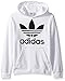 adidas Originals Boys Trefoil Hoodie, white/black, L