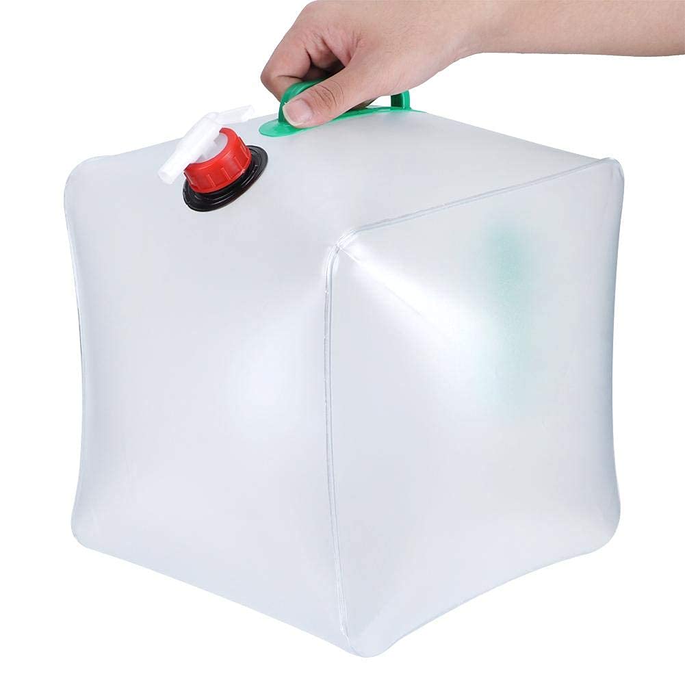 Yosoo 20L Collapsible Water Bag, Folding Bucket Container, Camping Water Container Portable Water Carrier Jug for Outdoor BBQ Travel, Running Hiking Camping Outdoor Sports