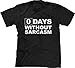Blittzen Mens T-shirt Zero Days Without Sarcasm