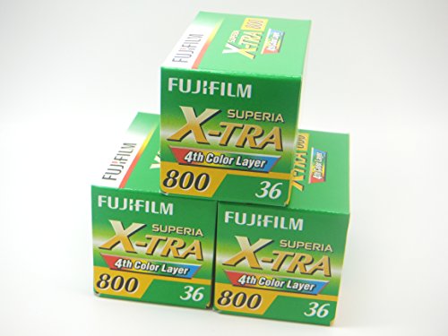 Fuji Superia Xtra 800 36 poses Lot de 3 rouleaux