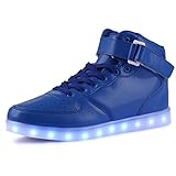 AFFINEST Unisex Adult High Top USB Charging LED Light Shoes Fashion Sneaker For Men Women