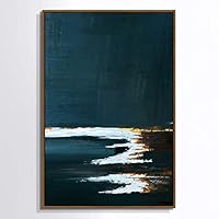 Framed Canvas Wall Art Abstract Texture Canvas Prints Home Artwork Decoration for Living Room,Bedroom - 16x24 inches