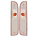 Brock Replacement Set Driver and Passenger Signal Side Marker Lights Compatible with 1997-2001 Cherokee 55055147 55055146