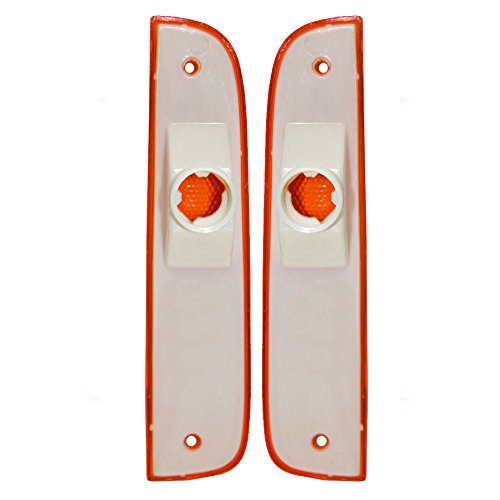 Driver and Passenger Signal Side Marker Lights Lamps Replacement for Jeep SUV 55055147 55055146