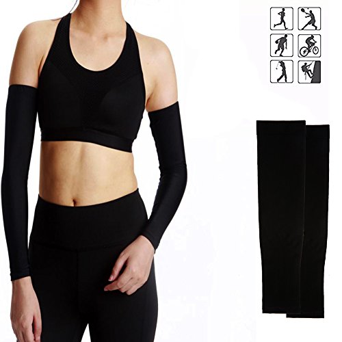 image for Finrray UV Protection Cooling Arm Sleeves Sun Sleeves Arm Cover for Wo