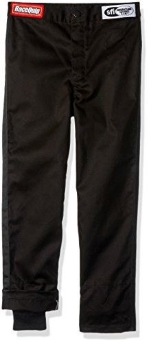 RaceQuip M12259Y301 Single Layer Racing Driver Fire Youth/Jr Suit Pants (Black, Small)