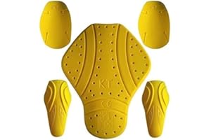 MOTOSTYLEWEAR - 5 PC - CE Level 2 Certified Armor Pads l Level 2 Approved Back, Shoulder, and Elbows Armor Protector Inserts for Motorcycle Jackets.