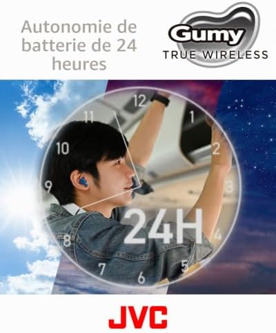 Gumy True Wireless, Écouteurs en élastomère Doux et Lisses, Plusieurs Modes sonores, Bluetooth 5.3, Autonomie de Batterie 24H,IPX4 Imperméable à la Pluie, HA-Z77T-B (Noir Olive)