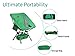 TREKOLOGY YIZI GO Portable Camping Chair - Compact Ultralight Folding Backpacking Chairs, Small Collapsible Foldable Packable Lightweight Backpack Chair in a Bag for Outdoor, Camp, Picnic, Hiking