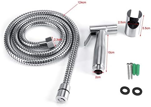 浴室のシャワーのスプレーヤー 洗面所のビデ ホースおよびホールダーの洗面所のシャワーのキットが付いている3pcsステンレス鋼の手持ち型のビデのス プレーヤーセット Bv8j6 1 070円