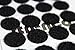 Strenco 3/4 Inch - Pack of 500 Sets - Adhesive Hook and Loop Dots Black - 1000 PCS - 20 mm Coins