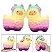 Echou Jumbo Sheep Squishy Cute Alpaca Galaxy Super Slow Rising Scented Fun Animal Toys (Colorful)