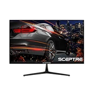 Sceptre E255B-1658A 25″ 165Hz 144Hz 1ms AMD FreeSync gaming LED Monitor 2x HDMI 2.0 1x DisplayPort RTS FPS Build-in Speakers, Machine Black, Metallic Black