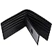 HOPSOOKEN RFID Leather Bifold Wallets Women Men Flipout Slim ID Wallet Trifold (Black (MID))