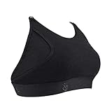 Hands-Free Nursing Bra Accessory, Strapless Pumping Bra Attachment by Momcozy - Pairs w/Clip and Pump Bras for Breast Pump of Medela, Lansinoh, Ameda, Spetra, Evenflo etc (Medium, Black)