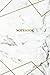 Notebook: Marble + Gold Journal | 120-Page College-Ruled Notebook | 6 X 9 Marble & Gold Perfect Boun by 