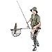 VPROZ Retractable Fishing Net For Men & Women | Telescoping & Non-Slip Rubber Handle, Deep Net & Stainless Steel Rod | For Aquarium, Lakes, Ponds, Saltwater & Fly Fish, Kayak, Boat & More