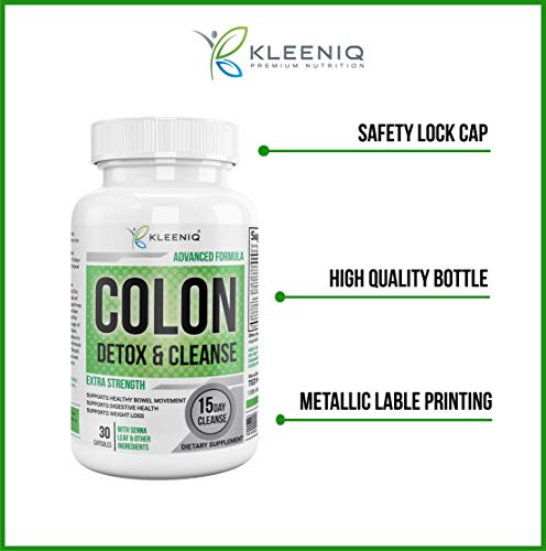 image for Colon Cleanse Detox - KLEENIQ® 15-Day All-Natural Colon Cleanse Suppl