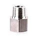 gotonovo G1/2 Inch Female To NPT1/2 Inch Male Threads Adapter Shower Fixture 304SS Material Sink Faucet Stainless Steel 2 Pack