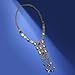Miraculous Garden Womens Silver/Gold Turquoise Long Boho Beads Fringe Necklace Bohemia Style Fashion Necklace for Women