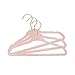 Closet Complete Baby Velvet Hangers, Premium Quality, True-Heavyweight, Virtually-UNBREAKABLE, Ultra-Thin Space Saving No-Slip, Perfect Size for Baby 0-48 months 360° SPIN, ROSE GOLD Hooks, PINK, 25pc