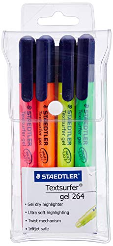 Staedtler Gel Highlighter Pen Set – Pack of 4 (Multicolor)