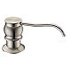 Built in Deck Mount Liquid Lotion Kitchen Countertop Metal Soap Dispenser, Brushed Nickel Brass Dispenser Pump with 320ml High Capacity Bottle