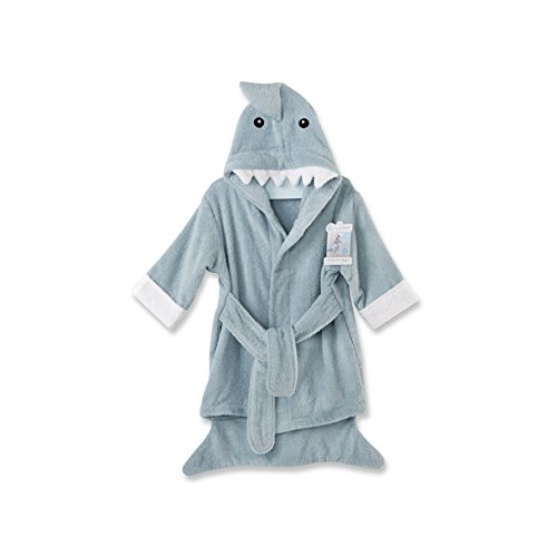 Baby Aspen Let The Fun Begin Blue Shark Robe, Blue, 12-18 Months