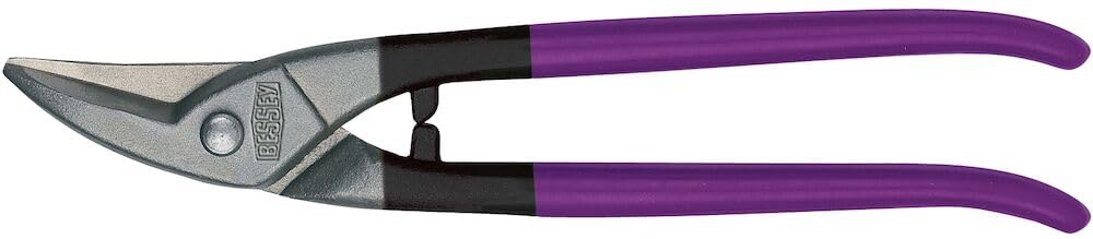 Bessey D407-275L Left Cutting HSS Punch Snips, Purple/Grey
