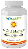 t-CELL MASTER - Pure Reishi Extracts in the Highest Strengths 100:1. Supports Cell Mediated Immunity, Healthy Cell Turnover + Balanced Cell Processes. Immune Booster Supplement - Cell + Cardiovascular support. Ganoderma lucidum, 60 veggie capsules (zero fillers). 600 mg