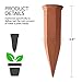 Modern Innovations Terracotta Plant Watering Stakes for Home and Vacation Plant Watering, Set of 4thumb 3