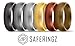 SafeRingz Metallic Silicone Wedding Ring, 6mm, Made in the USA, Men or Women, Gunmetal 13