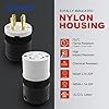 ENERLITES NEMA L14-30R Locking Connector For Generator, Twist Lock Female Plug, 30 Amp, 125/250 Volt ,3 Pole, 4 Wire Grounding, Industrial Grade Heavy - View #8