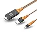 Ivendita 1900 Compatible with iPhone iPad to HDMI Adapter Cable, 1080P Digital AV HDMI Adaptor Connector Cord for iPhone X 8 7 6 Plus 5s 5, iPad, iPod to TV Projector Monitor (Orange A)