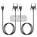 Simpeak USB Charger Cable Compatible with Fitbit Charge 2, Pack of 2, 53CM (1.7Ft),Black