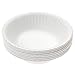 Picnique Reusable Paper Plate Bowl - 6” Diameter - Picnic & Dinner Melamine Bowls for Soup, Salad, or Cereal, Dishwasher Safe, BPA Free - Set of 6 Bowls