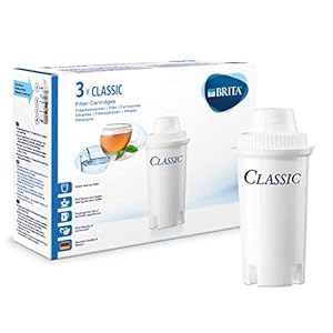 BRITA waterfilterpatronen Classic, compatibel met eerste generatie BRITA waterfilterkannen, 3-pack