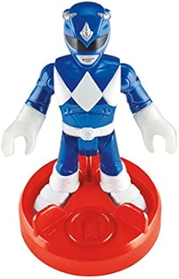 imaginext power rangers blue ranger and triceratops