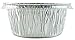Pactogo 4 oz. Aluminum Foil Cup w/Clear Plastic Lid - Disposable Utility/Cupcake/Ramekin/Muffin Baking Tins (Pack of 100 Sets)