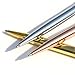 Crystal Pen, 3 Pcs Rose Gold Pen Metal Ballpoint Pen Bling Diamond Pens with 3 Extra Black Refills for Office Supplies (3pcs Pens)