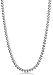 FIBO STEEL 3MM Curb Chain Necklace for Men Stainless Steel Biker Punk Style, 28.0 inches